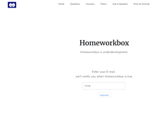 Tablet Screenshot of homeworkbox.com